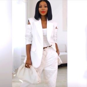 NEW Future Collective Women's Open Shoulder Oversized Blazer